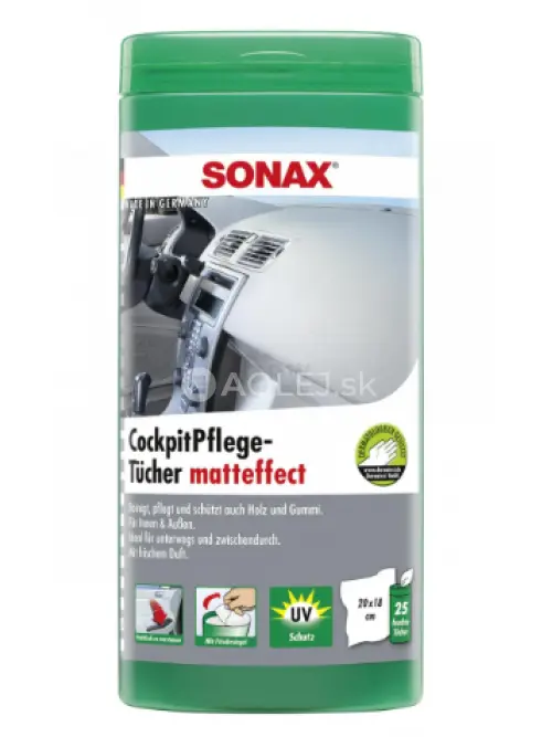Sonax Čistiace utierky na pr&iacute;strojov&uacute; dosku - plastov&yacute; box 25ks