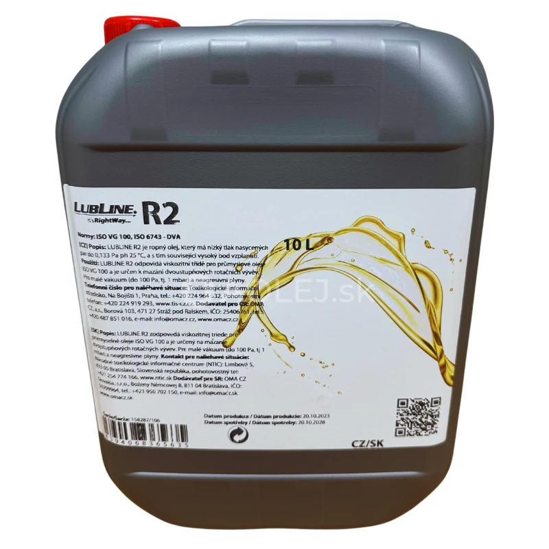 V&yacute;vevov&yacute; olej Lubline R2 10L