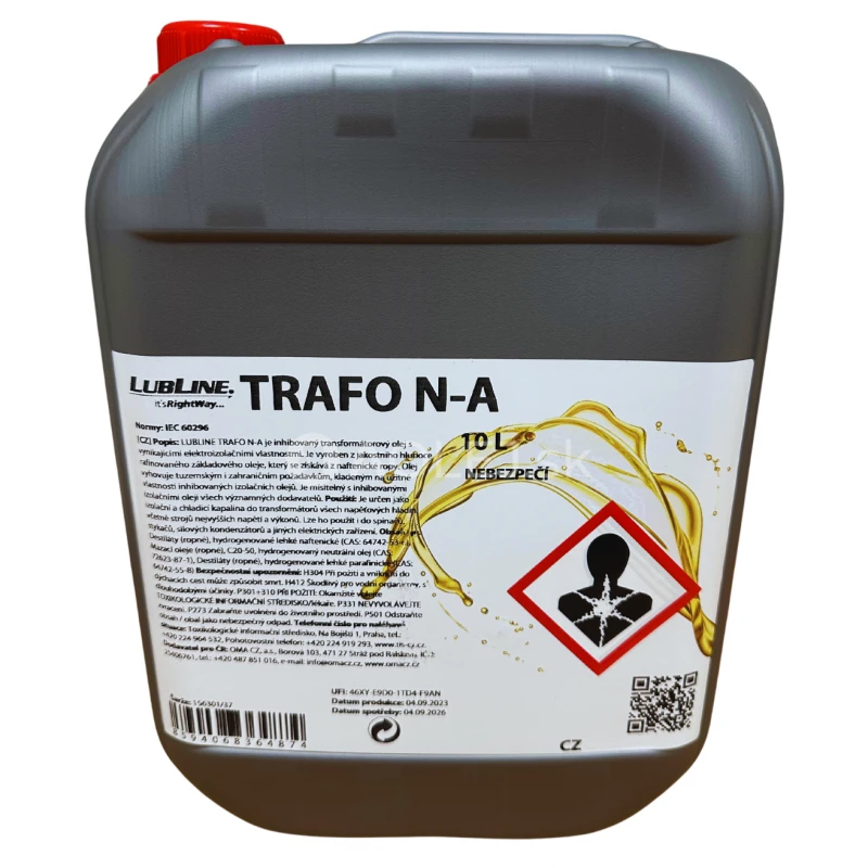 Elektroizolačn&yacute; olej Lubline Trafo N-A 10L