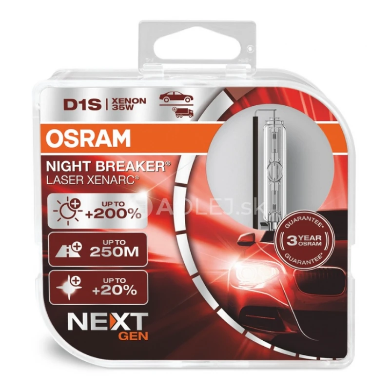Osram 35W PK32 d-2 D1S Xenarc Night Breaker Laser Nextgen Box