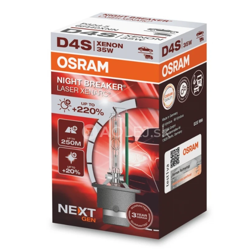 Osram 35W P32D-5 D4S Xenarc Night Breaker Laser Nextgen 