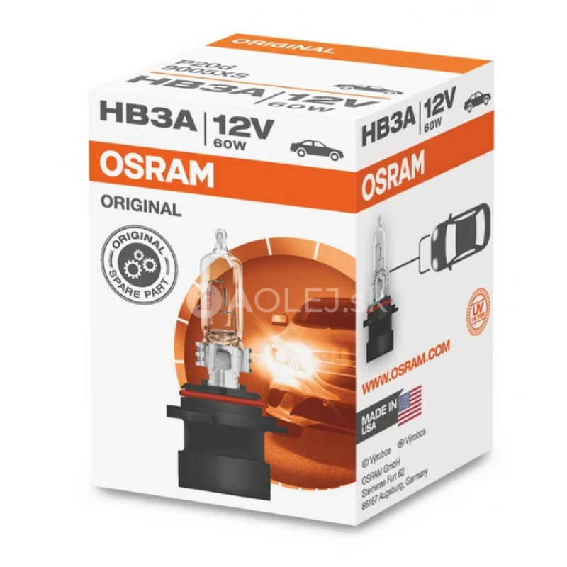 Osram HB3A 12V 60W P20d Original