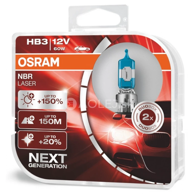 Osram HB3 12V 60W P20d Night Breaker Laser Box