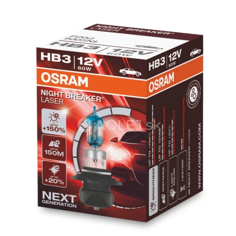 Osram HB3 12V 60W P20d Night Breaker Laser