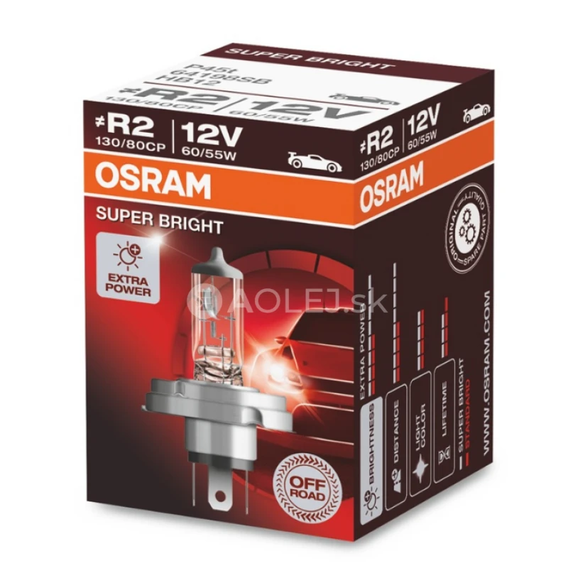 Osram R2 12V 60/55W P45t Super Bright 