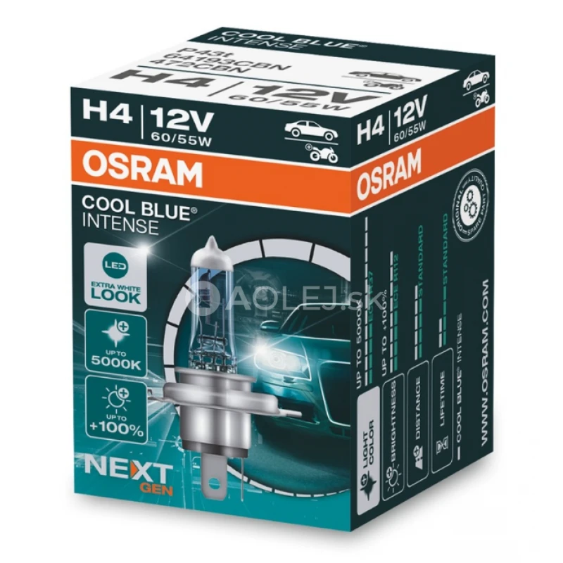 Osram H4 12V 60/55W P43t Cool Blue Intense Nextgen