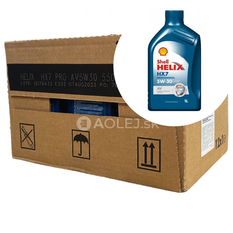 Shell Helix HX7 Professional AV 5W-30 12x1L