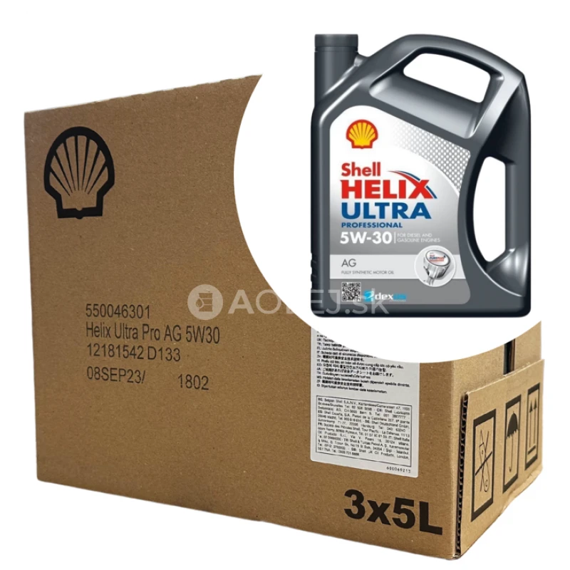 Shell Helix Ultra Professional AG 5W-30 3x5L