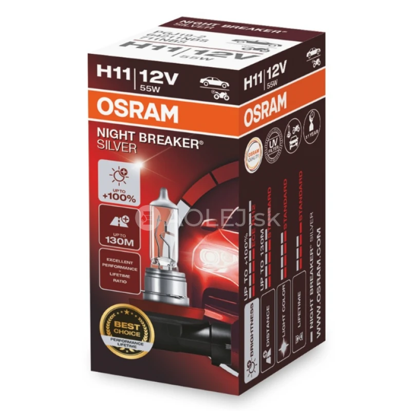 Osram H11 12V 55W PGJ19-2 Night Breaker Silver 
