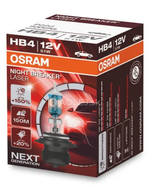 Osram HB4 12V 55W P22d Night Breaker Laser