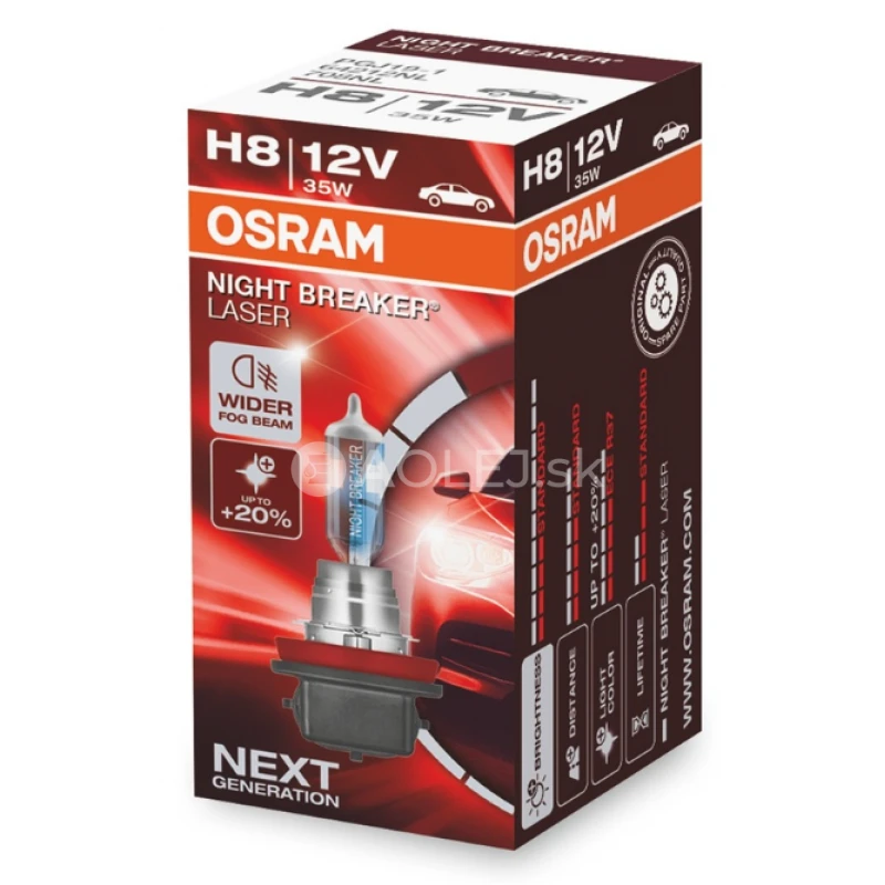 Osram H8 12V 35W PGJ19-1 Night Breaker Laser