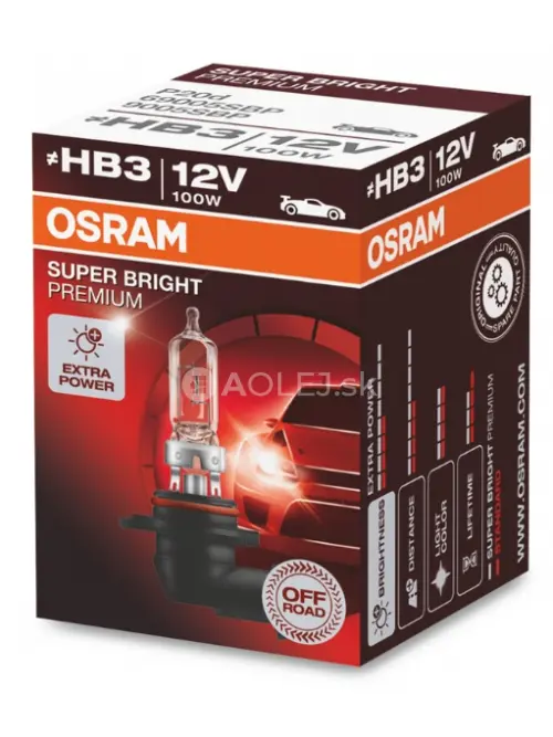 Osram HB3 12V 100W P20d Super Bright Premium