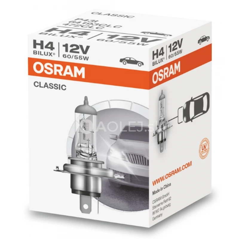 Osram H4 12V 60/55W P43t Classic