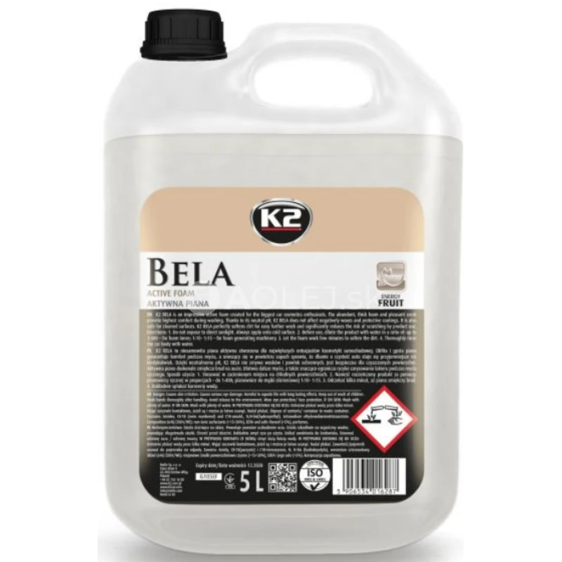 K2 Bela Energy Fruit /akt&iacute;vna pena/ 5L