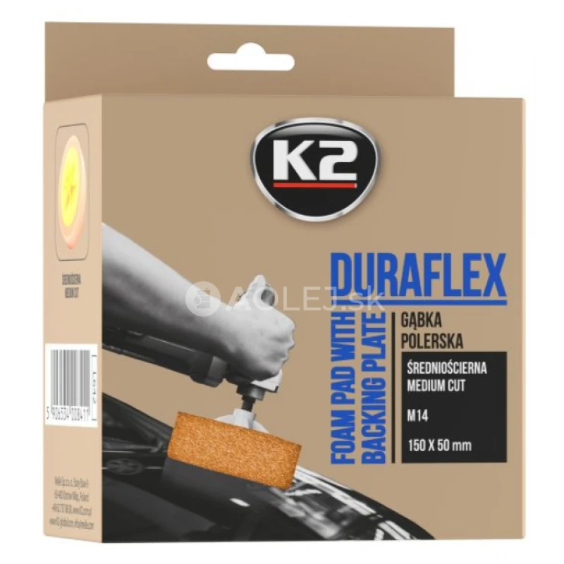 K2 Duraflex Low Abrasive Foam Pad White M-14 /hubka/