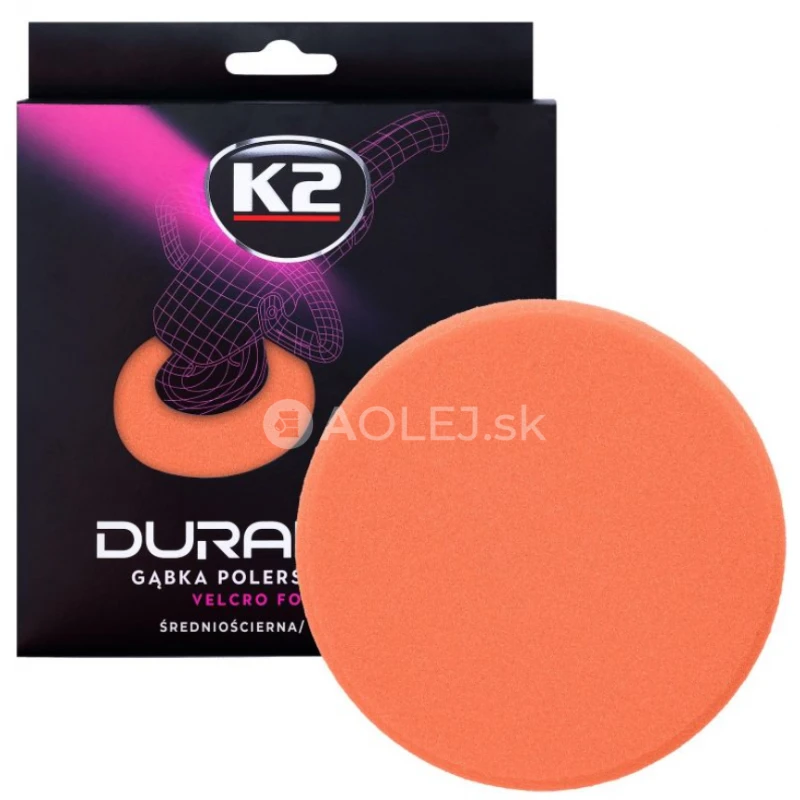 K2 Duraflex Medium Abrasive Foam Pad Orange 
