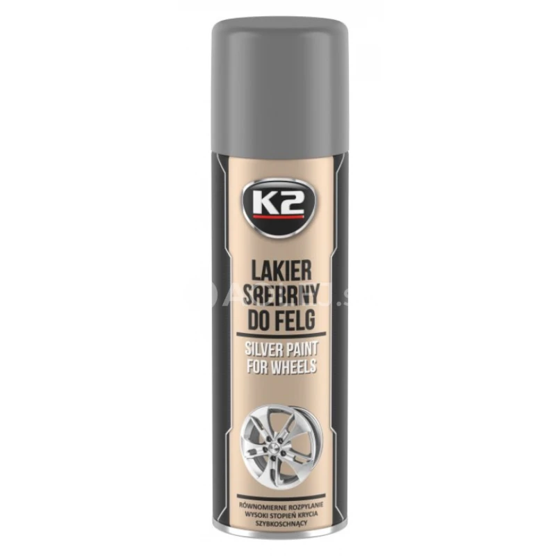 K2 Silver Lacquer For Wheels 500ml
