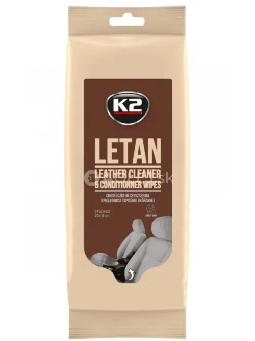 K2 Letan Wipes - vlhčen&eacute; utierky na kožu 24ks