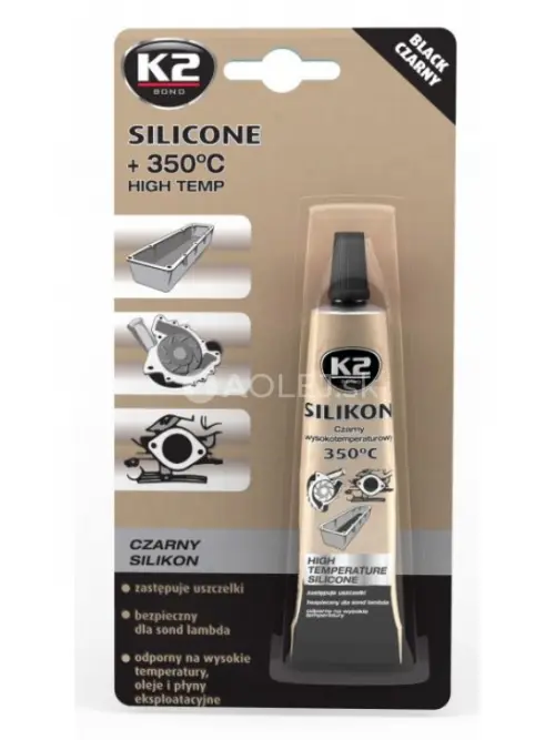 K2 Silik&oacute;n čierny 350&deg;C 21g