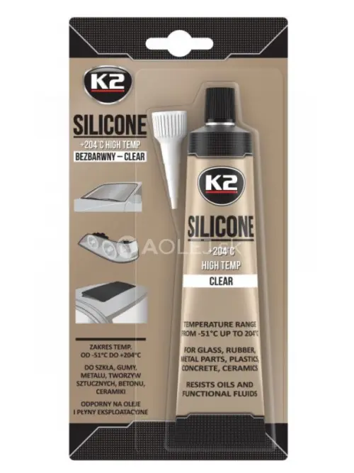 K2 Clear Silicone +204&deg;C 85g