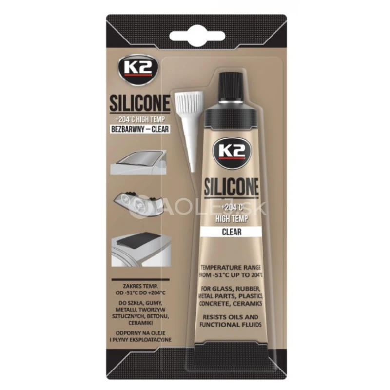 K2 Clear Silicone +204&deg;C 85g