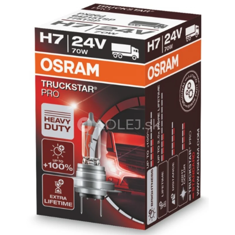 Osram H7 24V 70W PX26d Truckstar Pro