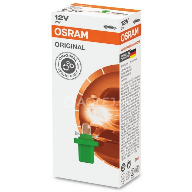 Osram 12V 2W B8,5d Original Line