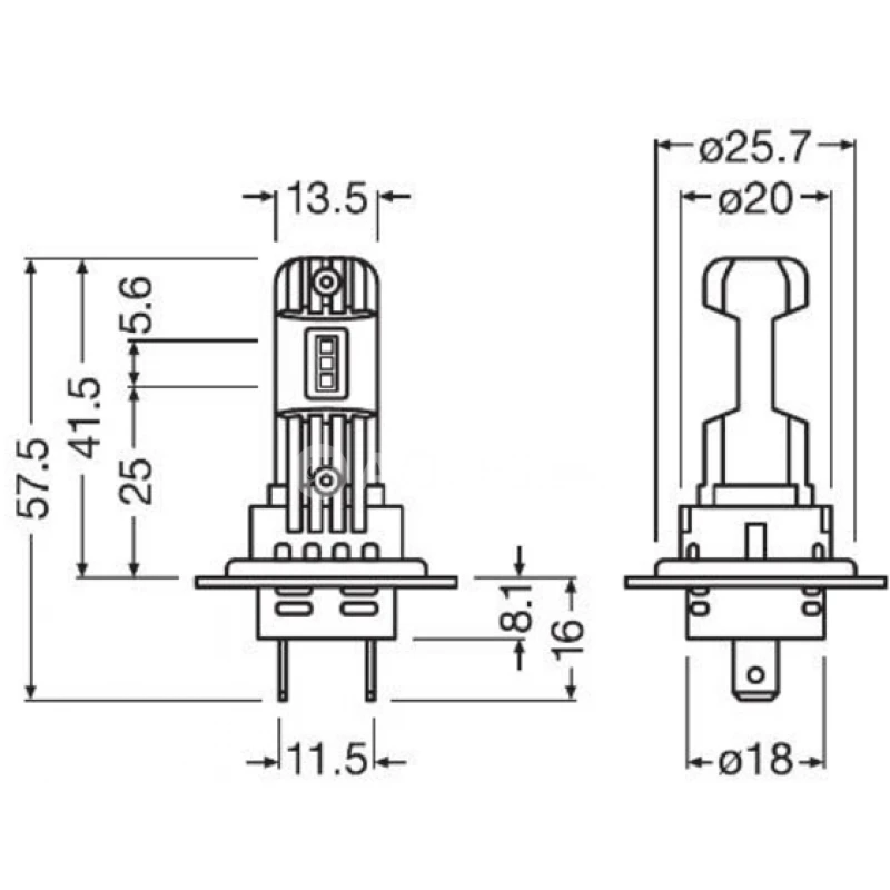 Osram H7/H18 LEDriving HL Easy 2ks