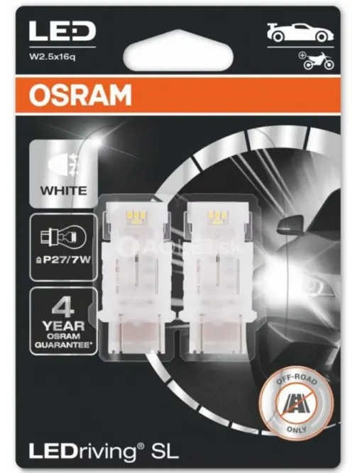 Osram P27/7W 12V 1,7W W2,5x16q LEDriving SL (biela) - blister