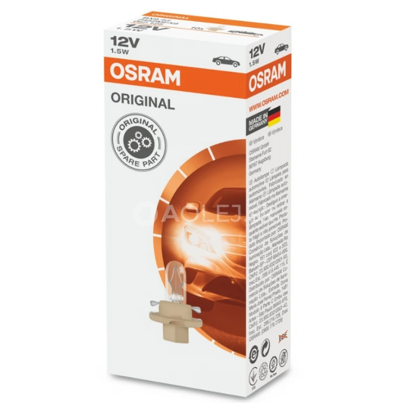 Osram 12V 1,5W BX8,4d Original Line
