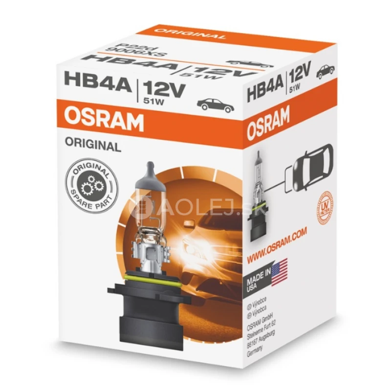 Osram HB4A 12V 51W P22d Original Line
