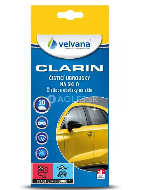 Velvana Clarin Čistiace obr&uacute;sky na sklo 20ks