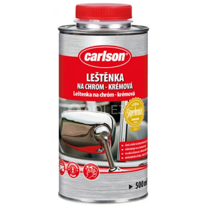 Carlson Leštenka na chróm a kovové povrchy - krémová 500ml