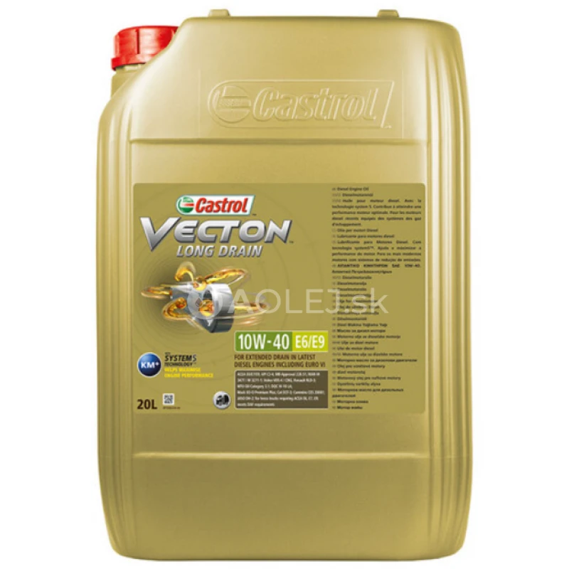 Castrol Vecton Long Drain 10W-40 E6/E9 20L