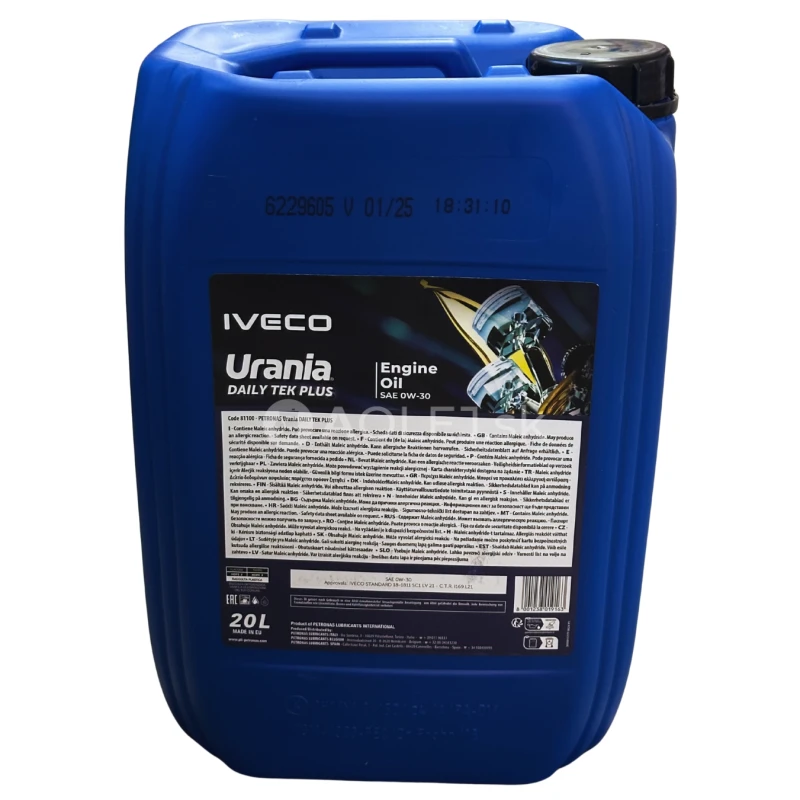 Petronas Urania Daily TEK Plus 0W-30 20L