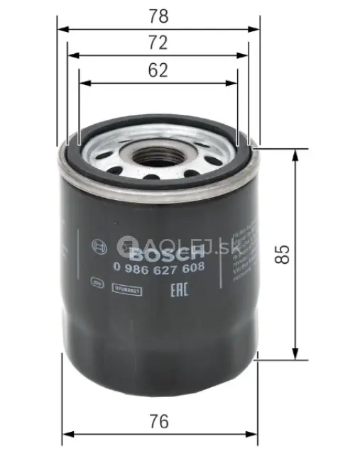 Olejov&yacute; filter P7203 Bosch F026407203