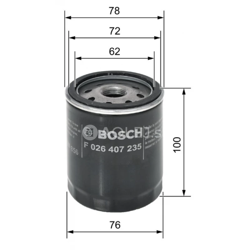 Olejov&yacute; filter P7235 Bosch F026407235