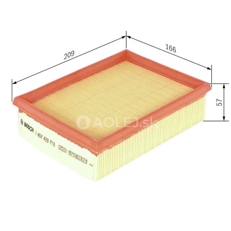 Vzduchový filter S3713 Bosch 1457433713
