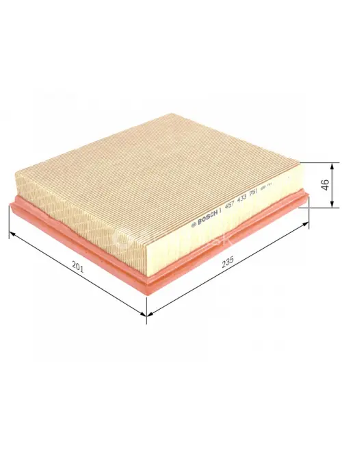 Vzduchov&yacute; filter S3751 Bosch 1457433751