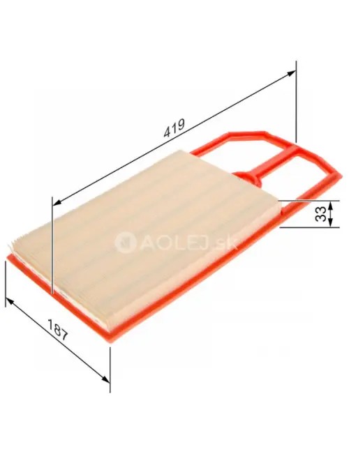 Vzduchov&yacute; filter S3716 Bosch 1457433716