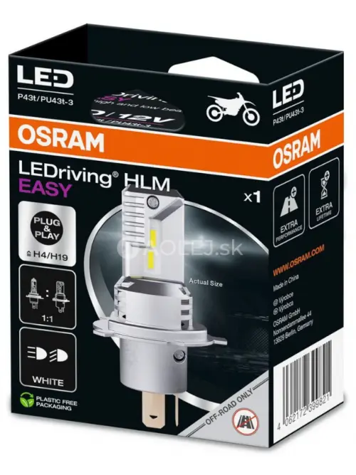 Osram H4/H19 LEDriving HL Easy 6000K 1ks