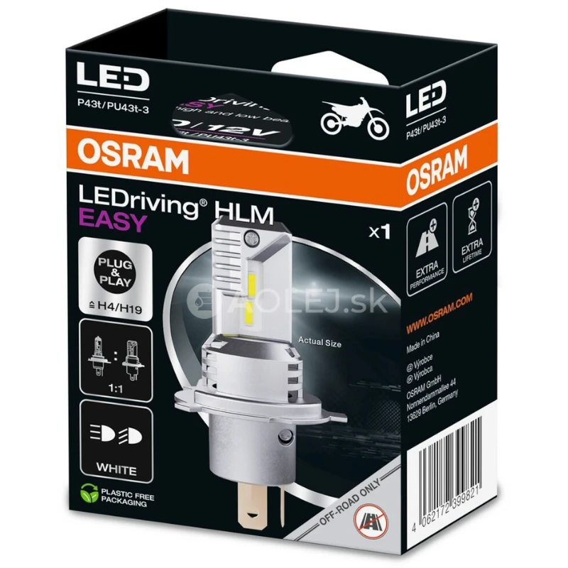 Osram H4/H19 LEDriving HL Easy 6000K 1ks