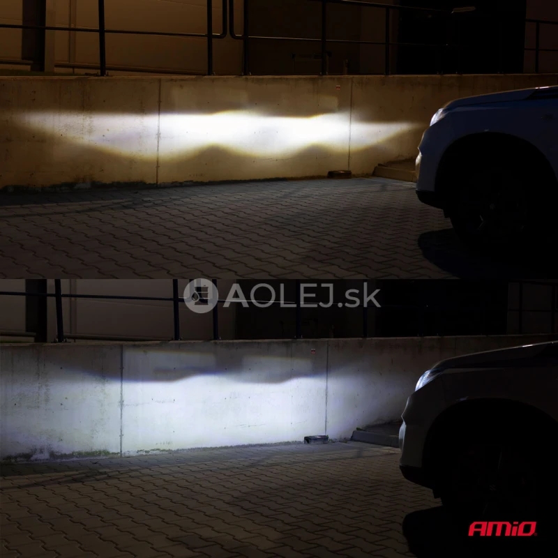 LED žiarovky hlavného svietenia H7/H18 FLEX+ Lens Series AMiO-03660