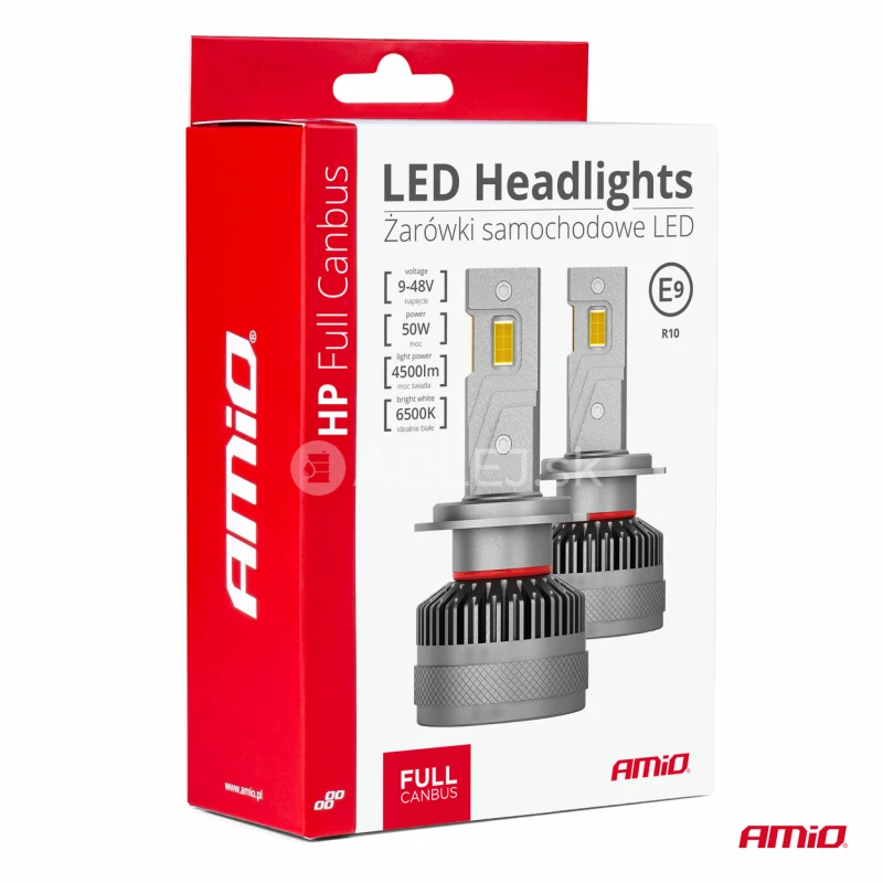 LED žiarovky hlavného svietenia H7/H18 HP séria Full Canbus AMiO-03674