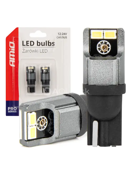LED žiarovky CANBUS 3020 4SMD T10 W5W W10W 12V/24V AMIO-03717