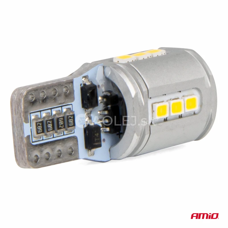 LED žiarovky CANBUS T10e W5W 15x2016 SMD White 12V/24V AMIO-03723