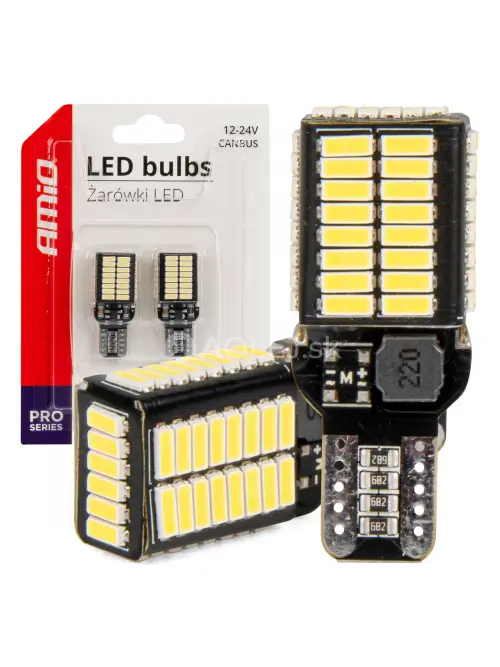 LED žiarovky CANBUS PRO series T15e W16W 54x4014 SMD White 12V/24V AMIO-03724