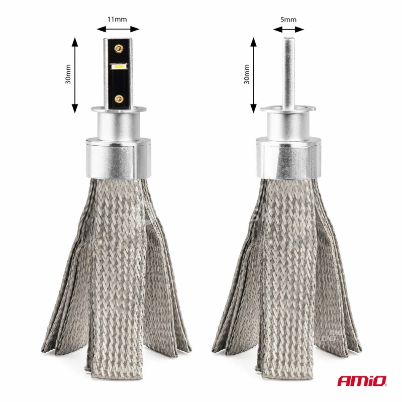LED žiarovky hlavn&eacute;ho svietenia FLEX+ H3 canbus 6000K 12V 24V AMIO-03656