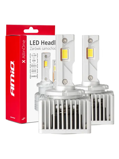 LED žiarovky hlavn&eacute;ho svietenia D1S D3S D8S X AllinOne canbus 6000K AMIO-03669