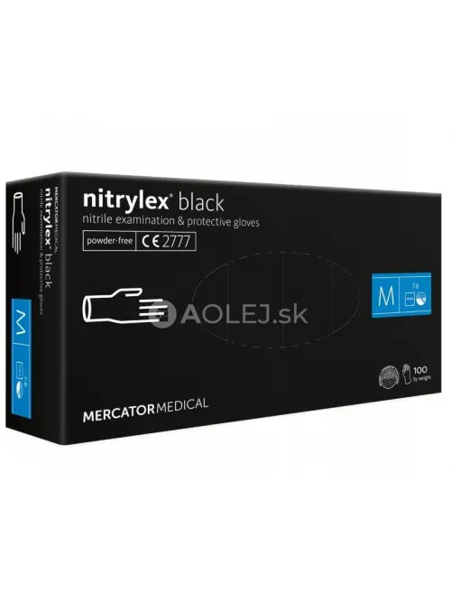 Nitrilov&eacute; rukavice Nitrylex Basic veľkosť M, 100 ks